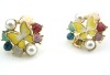 Wholesale costume jewelry stud pearl earrings