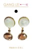 Wholesale fashion alloy jewelry earrings/costume jewelry strass/fashion dangle earrings