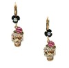 Wholesale New arrival skull&flower costume jewelry fashion design alloy earrings