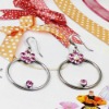 Wholesale 2011 the most popular fashion costume jewelry alloy purple earrings
