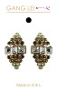 Wholesale fashion alloy jewelry earrings/costume jewelry strass/fashion dangle earrings