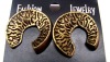 Wholesale crooked ancient coin shape earrings