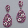 Wholesale fashion Pink tone Dangle earring