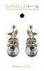 Wholesale fashion alloy jewelry earrings/costume jewelry strass/fashion dangle earrings