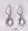 Wholesale 2012 fashion indian bridal costume jewelry stud clear rhinestone big crystal earrings