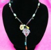 Wholesale Flower and leaf costume pendant jewelry