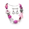 Wholesale fashion cheap handmade multicolor christmas tree acrylic beads costume jewelry,beaded gift promotional jewellery set