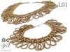 Wholesale fringe styled beadwork jewelry set