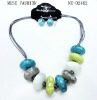 Wholesale 2011 hot sale colorful beads necklace fashion jewelry set