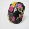 Wholesale fashion handmade acrylic ring ,costume jewelry