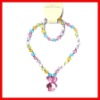 Wholesale kids rabbit acrylic jewelry set