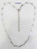 Wholesale fashion alloy glass necklace