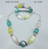 Wholesale 2011 hot sale colorful beads necklace fashion jewelry set
