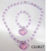 Wholesale girl plastic bead jewellery sets