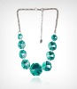 Wholesale plstic bead necklace, plastic jewelry, ecnomic jewlery