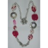 Wholesale hot resin rose necklace