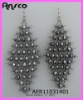 Wholesale 2011 new fashion bead diamond drop earring