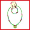 Wholesale kids acrylic jewelry set with heart