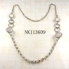 Wholesale Costume jewelry alloy necklace with resin stone