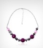 Wholesale plstic bead necklace, plastic jewelry, ecnomic jewlery