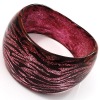 Wholesale Pink Glittering Plastic Animal Print Costume Bangle