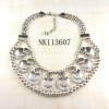 Wholesale Chunky Costume jewelry alloy necklace with resin stone