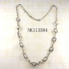 Wholesale Costume jewelry alloy necklace with resin stone