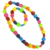 Wholesale Rainbow necklace,Kids acrylic necklace,Kids acrylic beaded necklace/jewelry