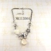 Wholesale Costume jewelry alloy necklace with resin stone