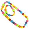 Wholesale Rainbow necklace,Kids acrylic necklace,Kids acrylic beaded necklace/jewelry