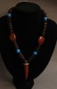 Wholesale Best selling colorful charm wood jewelry necklace