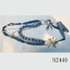 Wholesale costume jewelry or braided cloth necklace