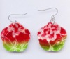 Wholesale fashion resin flower earring