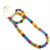 Wholesale Rainbow necklace,Kids acrylic necklace,Kids acrylic beaded necklace/jewelry