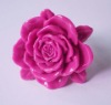 Wholesale fashion flower shape plastic acrylic costume finger ring