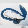 Wholesale costume cloth flower jewelry or braided cloth necklace