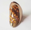 Wholesale fahion plastic acrylic costume finger ring
