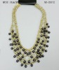 Wholesale Unique blue handmade pearl necklace