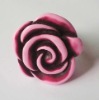Wholesale fahion rose shape plastic acrylic costume finger ring
