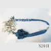 Wholesale costume cloth flower jewelry or braided cloth necklace