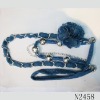 Wholesale costume cloth flower jewelry or braided cloth necklace