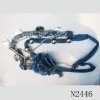 Wholesale costume cloth flower jewelry or braided cloth necklace