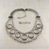 Wholesale Costume jewelry alloy heavy necklace with resin stone