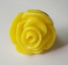 Wholesale fahion rose shape plastic acrylic costume finger ring