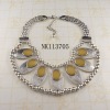 Wholesale Costume jewelry alloy heavy necklace with resin stone