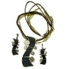 Wholesale Silk Enamel Necklace,Costume Jewelry(FS-XLF1030)