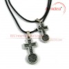 Wholesale Cross necklace costume jewelry, leather cross necklace, mens cross necklace EPN0087