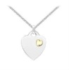 Wholesale silver heart shape costume jewelry necklace