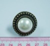 Wholesale Alloy ring jewelry with pearl