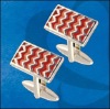 Wholesale enamel brass cufflink